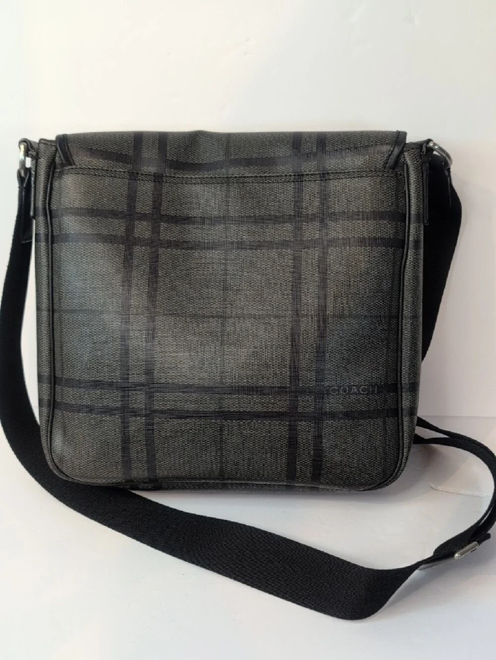 Coach Tattersall PVC Tech Messenger/Crossbody Bag F71062